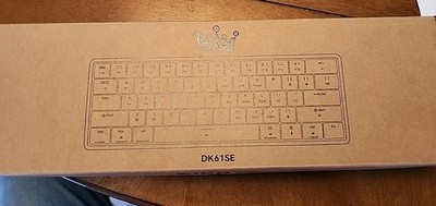 DIERYA 60% Mechanical Keyboard, Dk61Se Wired Gaming Keyboard New White