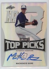 2017 Leaf Metal Draft Top Picks Auto Mackenzie Gore #TP-MG1 Auto 0qi1