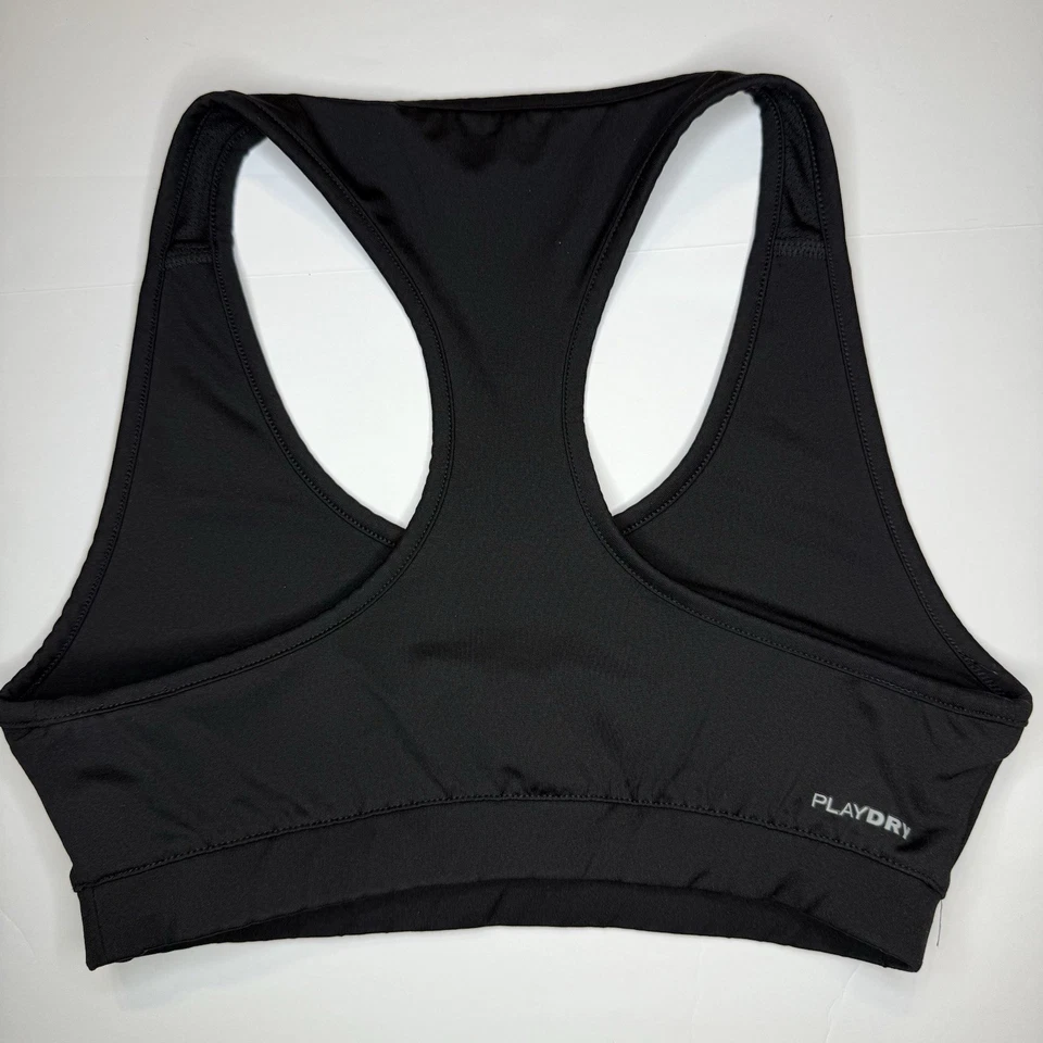 Sujetador deportivo Reebok para mujer pequeño negro espalda deportiva PlayDry entrenamiento deportivo Foto 4 de 4