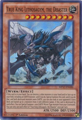 True King Lithosagym, the Disaster - MP17-EN186 - Super Rare - 1st Edition - Nea