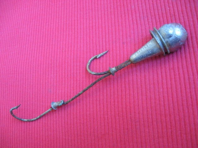 Vintage Heavy Saltwater Eel Skin Jig Striper Rig