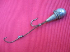 Vintage Heavy Saltwater Eel Skin Jig Striper Rig