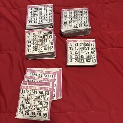 LOT Bingo Paper Cards 1,700+ Cards