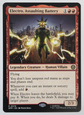 #ad Electro Assaulting Battery Marvel#x27;s Spider Man Regular Magic The Gathering $6.99