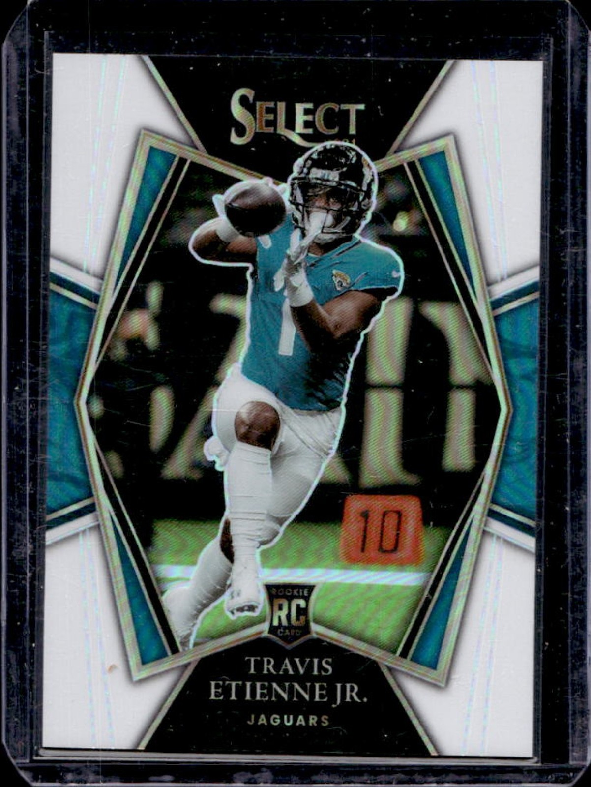 2021 Select Travis Etienne Jr. RC White Prizm Premier #35/35 Jaguars