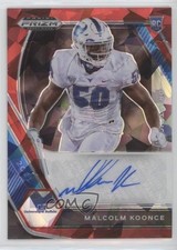 2021 Panini Prizm Draft Picks Red Ice Malcolm Koonce #DPA-MAL Auto 0c9e