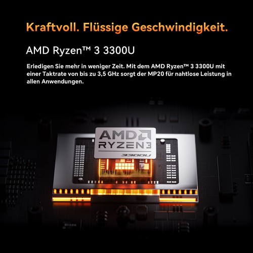 Blackview MP20 Mini PC AMD 3300U 8GB DDR4 256GB M.2 SSD Win 11Pro MINI Computer - Afbeelding 8 van 13