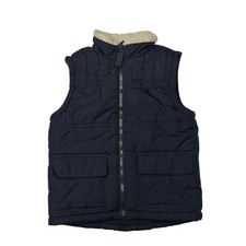 Gymboree Puffer Vest XS 3-4 Blue Insulated High Neck Toddler Kids