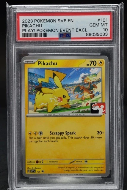 2023 POKEMON SVP EN-SV BLACK STAR PROMO #101 PIKACHU PSA 10