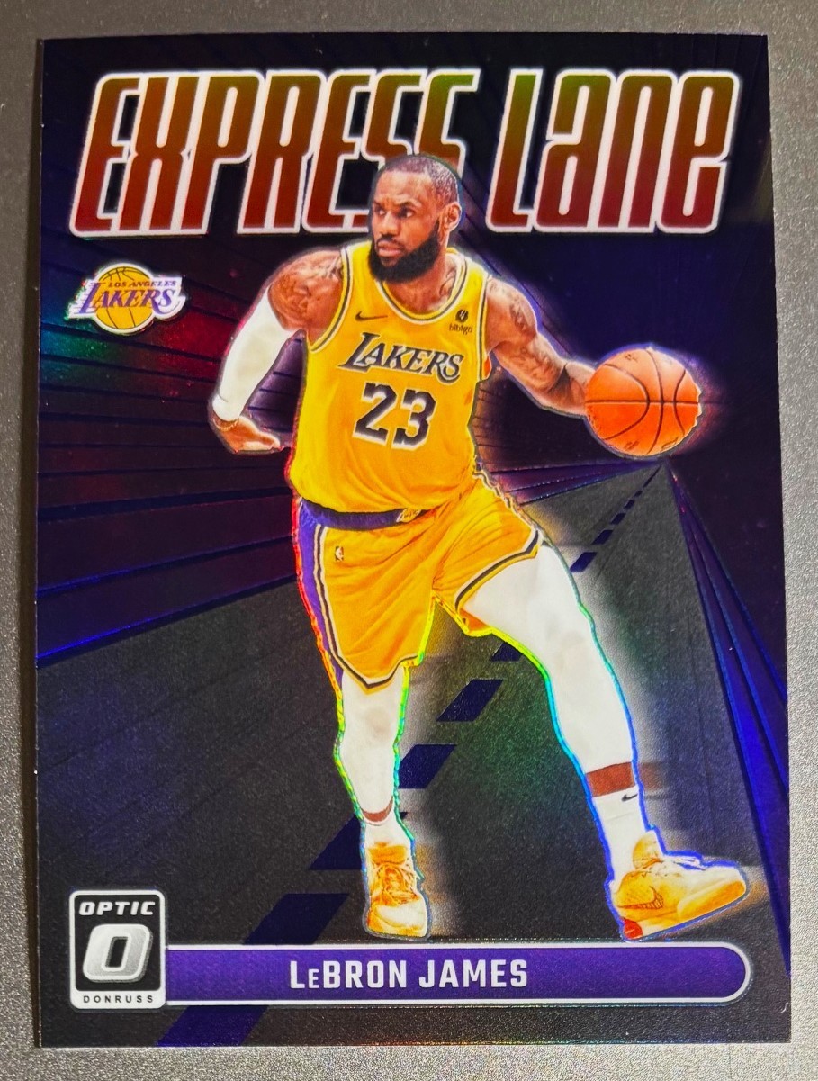 2023-24 Panini Donruss Optic Express Lane LeBron James #9 Holo Prizm