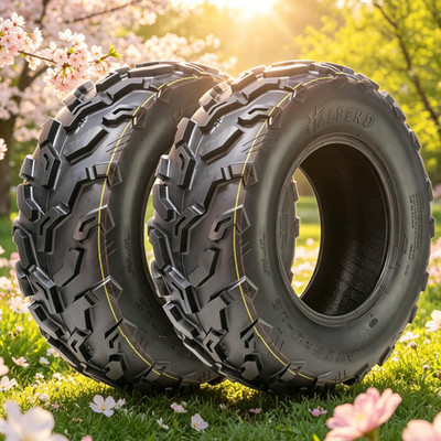 2PCS 25x8-12 ATV Tires 25x8x12 MUD UTV All Terrain 6PR Tubeless Heavy Duty 25''