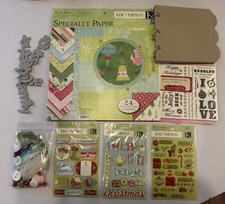 Christmas Holiday Scrapbooking Kit, 12x12 paper, stickers, embellishments NEW