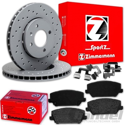 Zimmermann SPORT BREMSSCHEIBEN 330mm + BELÄGE VORNE passt für HYUNDAI i30 N30 PD