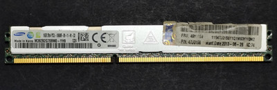64GB (4 x 16GB) Samsung DDR3-1333 RDIMM PC3L-10600R ECC M392B2G70BM0-YH9