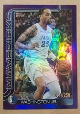 25-26 Topps P.J. Washington Jr. Purple Foil /250 Mavericks