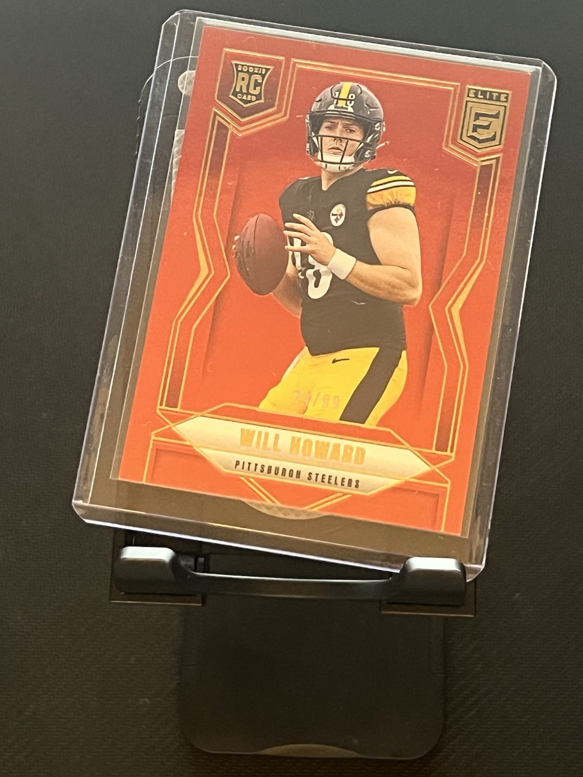 2025 Panini Elite Rookie RC Will Howard Pittsburgh Steelers /99 #150 Red