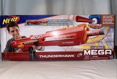 Nerf N-strike Mega Accustrike Thunderhawk Longest Darts Blaster Kids Toy Gun New