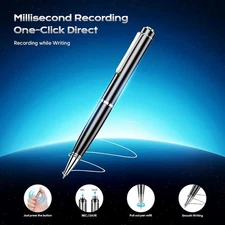 64GB Digital Voice Recorder AI-Intelligent Noise Reduction Audio Device Pen MINI