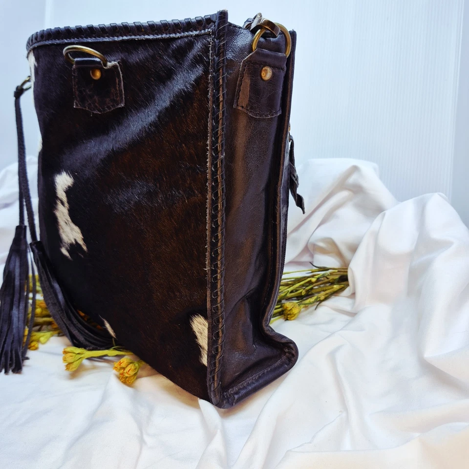 American Darling Cowhide Crossbody Bag With Tassels - Image 2 of 4