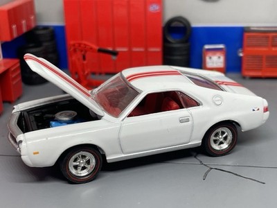 1968-1969 AMC AMX Frost White 1/64 Scale Muscle Car