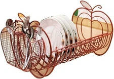 Jumbl Apple Decor Expandable Dish Rack
