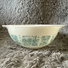 Vintage Pyrex 443 White & Blue Amish Butterprint 2 1/2 Qt Cinderella Mixing Bowl