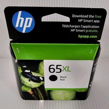 HP 65 XL Black Ink Cartridge, Expires 1/2027, Genuine NEW