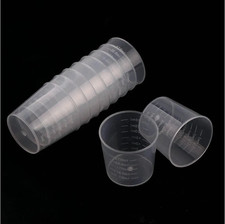 20x 30ml Measuring Cups Plastic Disposable Liquid Container Home Kitchen Tool
