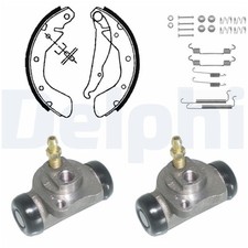 Delphi Bremsbacken vormontiert hinten für Opel Astra Corsa