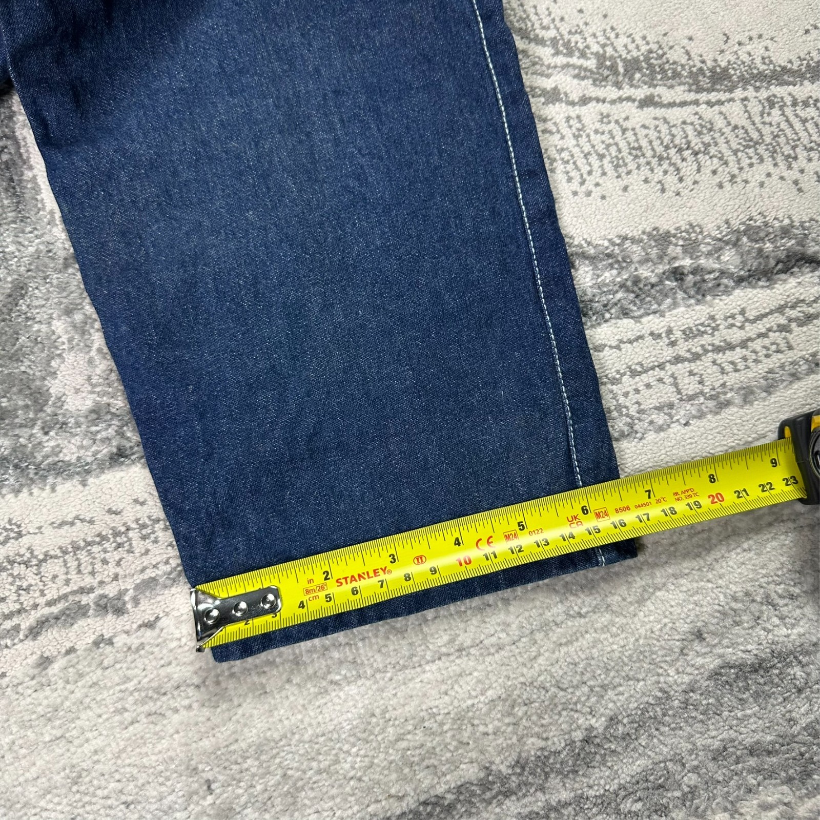 VTG Nixy Sport Dark Blue Elastic Waist Cargo Utility Boys Age 11-12 Denim Jeans image 6