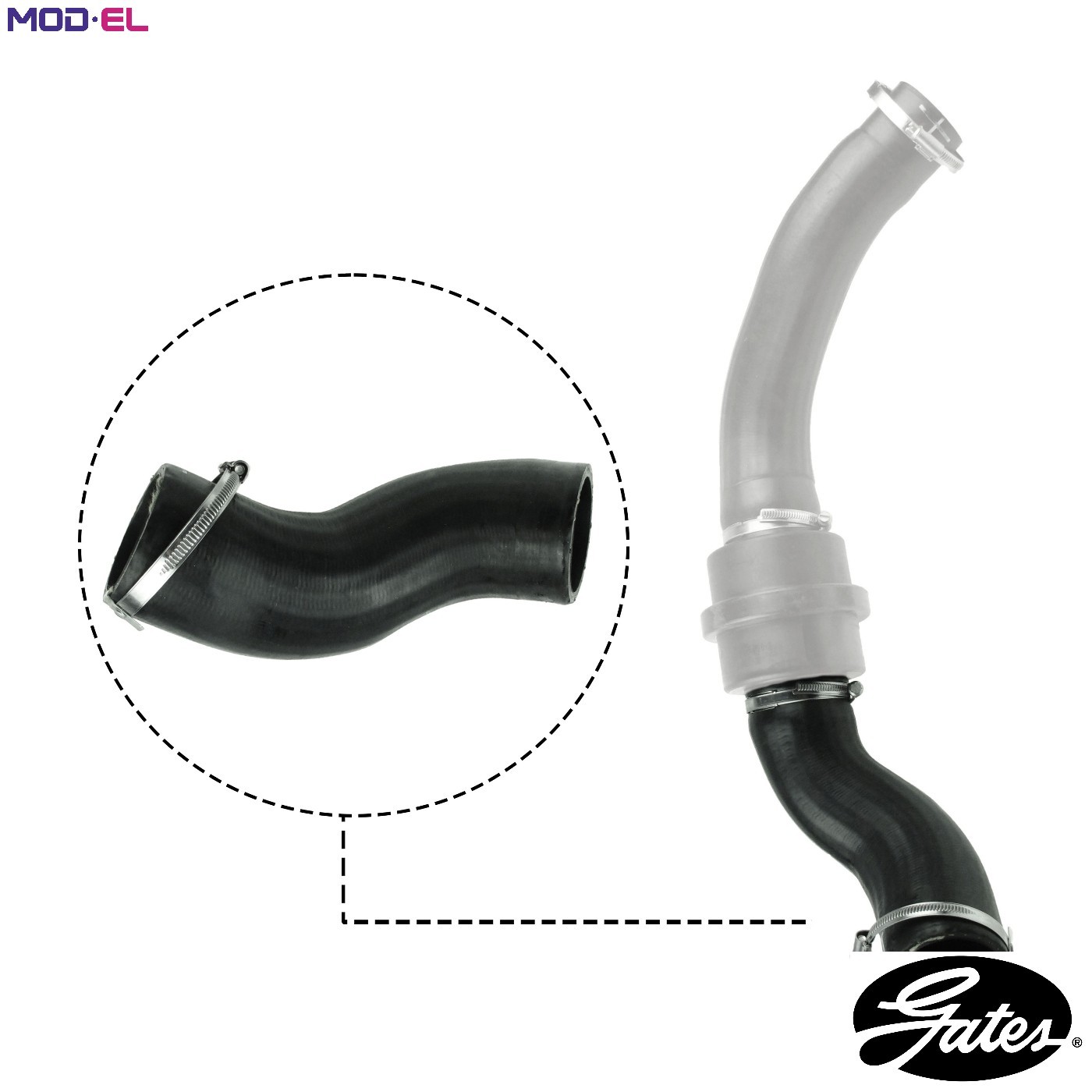 GATES-OE 09-0630 Charge Air Hose for FORD - Image 5