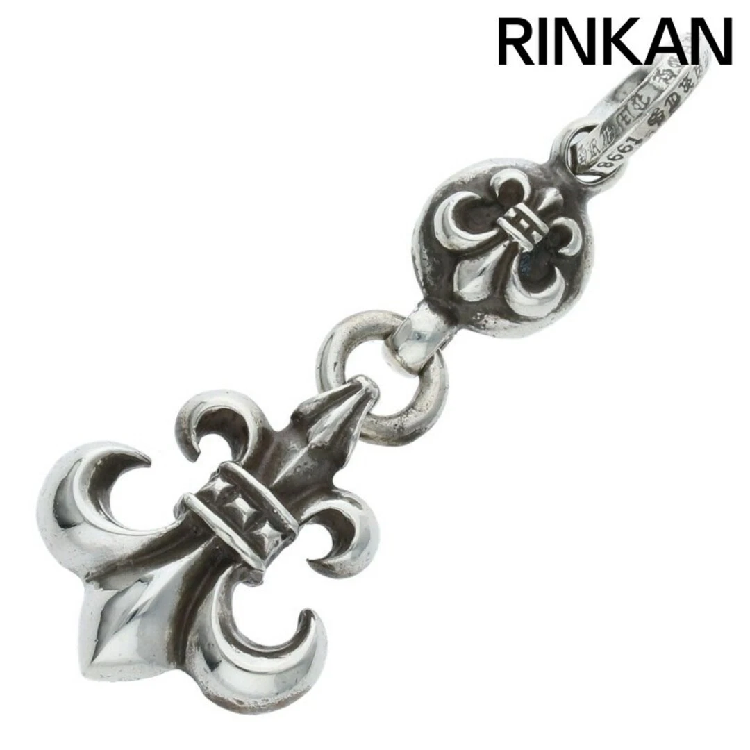 CHROME HEARTS Collana Top Uomo Cromo Cuori 1 Palla BS Fleur 1 Palla Charm Argento Usato61