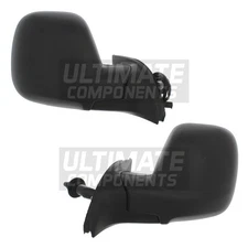 Citroen Berlingo Van 2012-2019 Wing Door Mirrors Manual Cable Black Left & Right