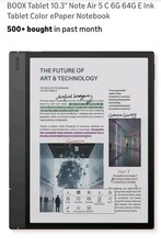 BOOX Note Air 4 C E Ink Color Tablet   10.3" ePaper   6GB 64GB Read 