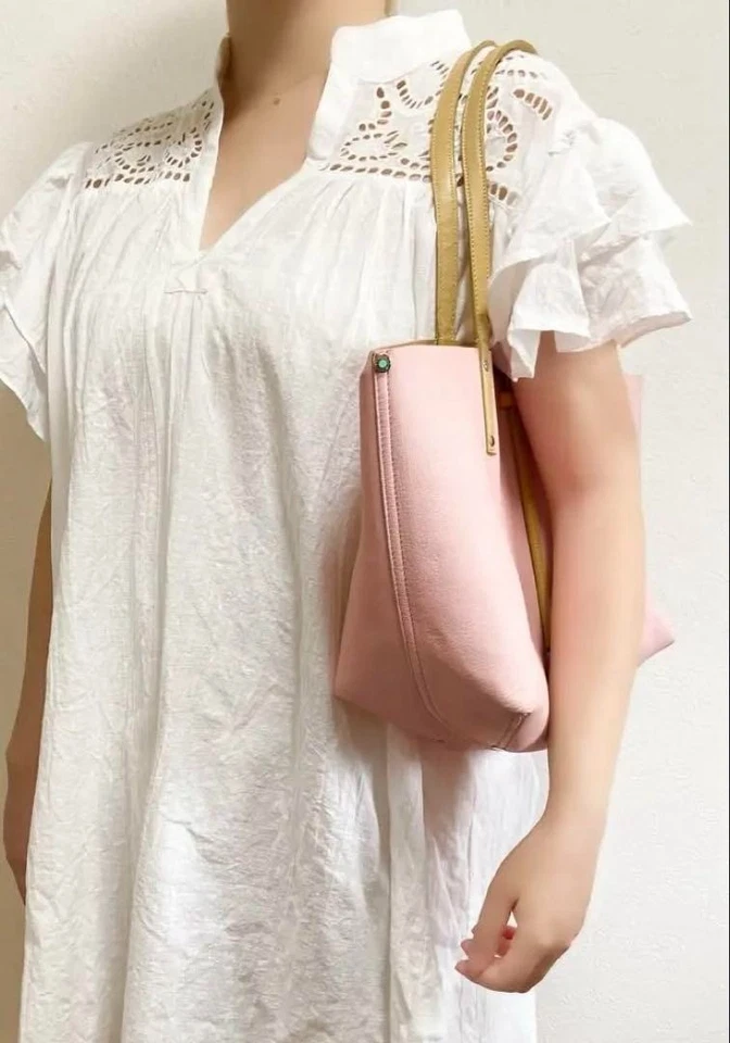 Bolso de Mano Tiffany & Co. de Cuero Reversible Japón Limitado Rubor Rosa y Marrón Foto 4 de 4