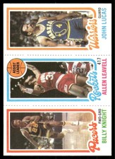 1980-81 Topps Billy Knight / Allen Leavell / John Lucas TL #96 / 104 / 120