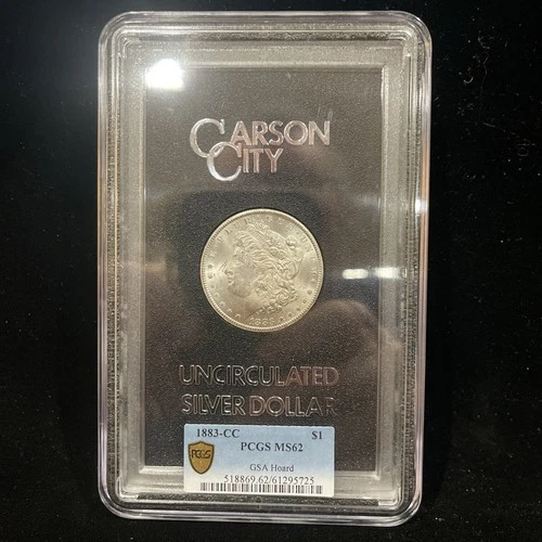 GSA Hoard Carson City 1883-CC Morgan Silver Dollar NGC MS 62