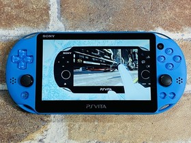 PS Vita PCH-2000 Aqua Blue SONY PlayStation Japan 16GB Charger Mobile Case EX P