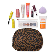 Ulta Beauty 9 PC Makeup Gift Bag Set 2026 Leopard NEW Blush, Mascara, Eye Shadow