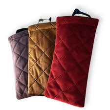 Velvet Eyeglass Pouch Squeeze Top Soft Sunglasses Case Scratch Resistant Sleeve