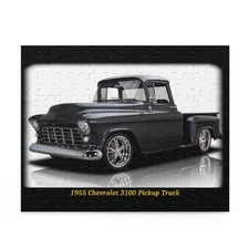 Iconic 1955 Chevrolet 3100 Pickup Truck Puzzle 120 pcs - Stunning Vintage Hot