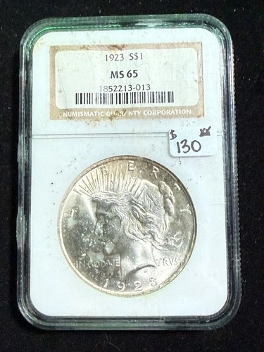 1923 PEACE DOLLAR NGC MS 65