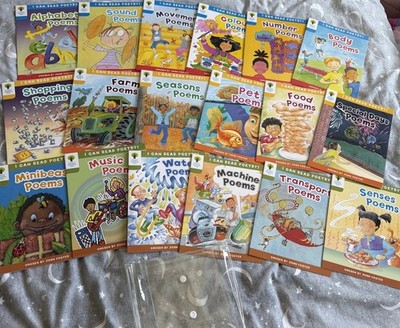 Oxford Reading Tree Books Set I Can Read Poetry! Children's Learning x 18 