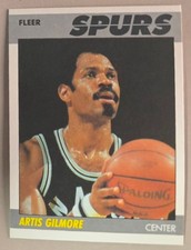 1987 Fleer Basketball Artis Gilmore #40 San Antonia Spurs HOF