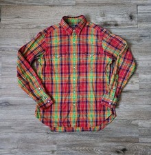 Polo by Ralph Lauren New Classic Western plaid button-down red multicolor sz M