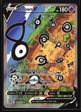 Unown V (Alternate Art) 177/195 SWSH12: Silver Tempest Ultra Rare Pokemon Card