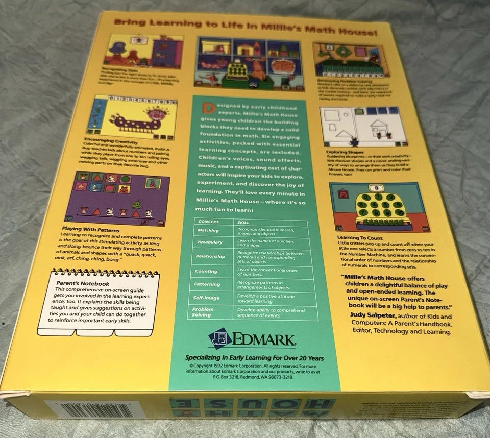 Millie's Math House, PC/ms-dos, EDMARK, 1992, Great Condition, CIB! - Image 2 of 4