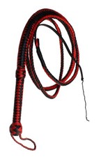 Leather Hand-Braided 10' Smooth Style Bull Whip Blue 700TS01