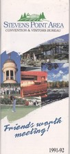 1991-92 Stevens Point Wisconsin City Map & Business Guide Booklet