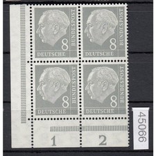 Federal Republic of Germany 1954, Mich.-No.: 182 w ** Corner edge block of 4